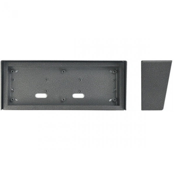 Stříška nad omítku s montážní krabicí KARAT tři moduly horizontální barva antika stříbrná