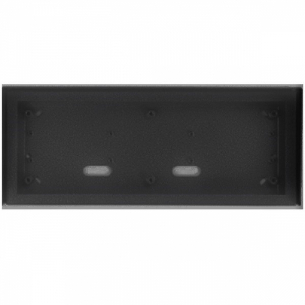 Stříška nad omítku s montážní krabicí KARAT tři moduly horizontální barva černá