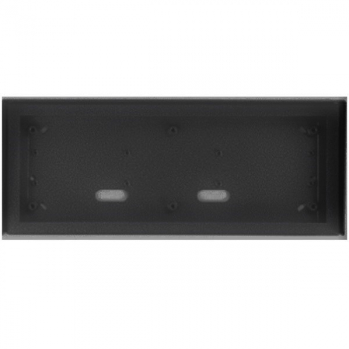 Stříška nad omítku s montážní krabicí KARAT tři moduly horizontální barva černá