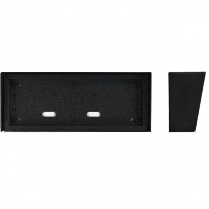 Stříška nad omítku s montážní krabicí KARAT tři moduly horizontální barva černá