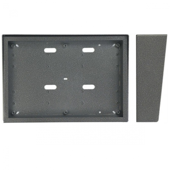 Stříška nad omítku s montážní krabicí KARAT šest modulů horizontální barva antika stříbrná