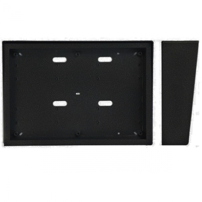 Stříška nad omítku s montážní krabicí KARAT šest modulů horizontální barva černá