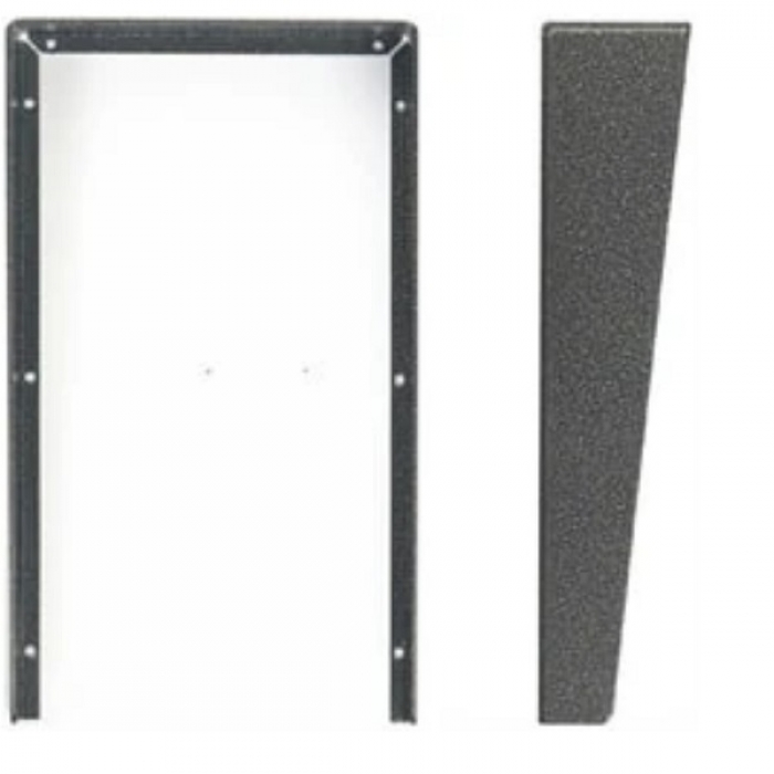 Stříška na krabici montážní pod omítku KARAT dva moduly vertikální barva antika stříbrná