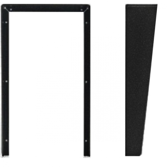 Stříška na krabici montážní pod omítku KARAT dva moduly vertikální barva černá