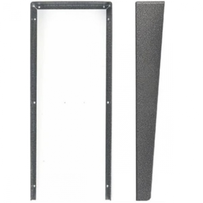 Stříška na krabici montážní pod omítku KARAT tři moduly vertikální barva antika stříbrná