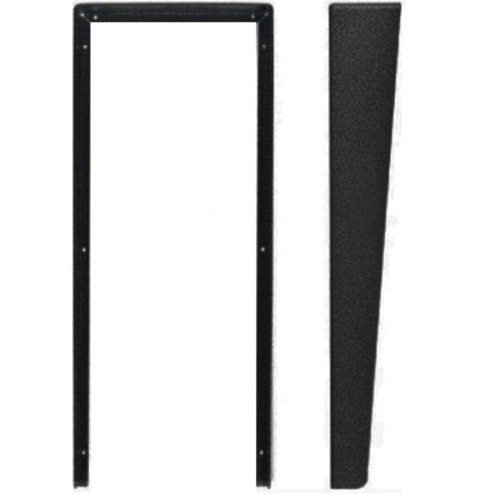 Stříška na krabici montážní pod omítku KARAT tři moduly vertikální barva černá