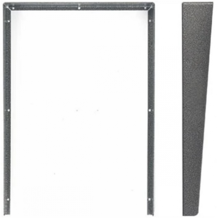 Stříška na krabici montážní pod omítku KARAT čtyři moduly vertikální barva antika stříbrná