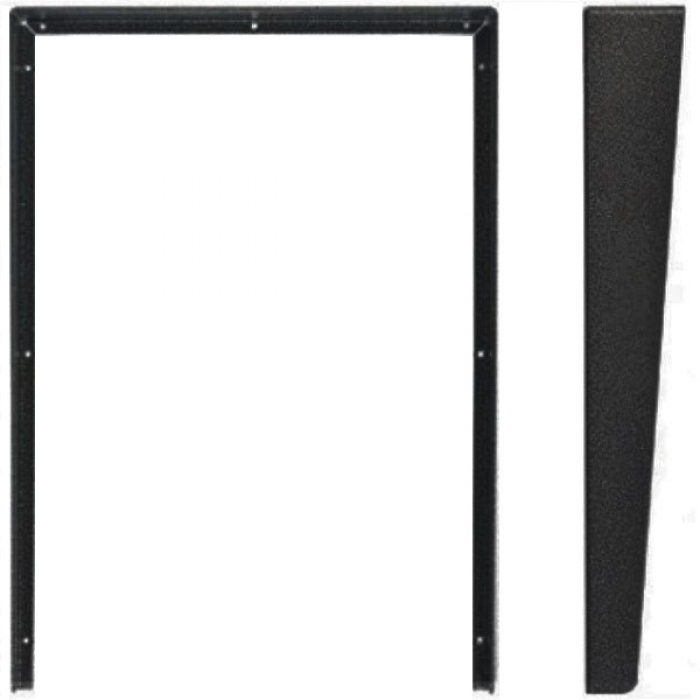 Stříška na krabici montážní pod omítku KARAT čtyři moduly vertikální barva černá