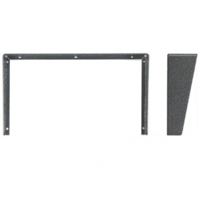 Stříška na krabici montážní pod omítku KARAT dva moduly horizontální barva antika stříbrná