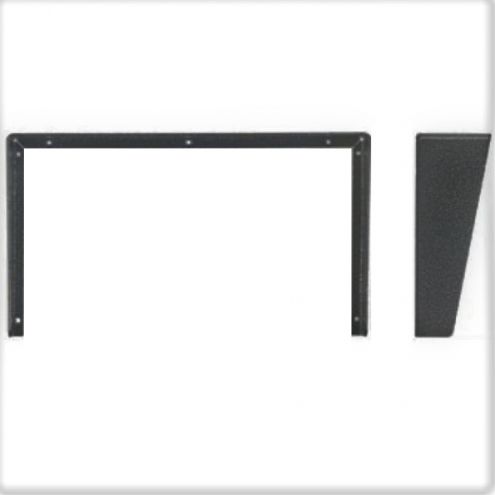 Stříška na krabici montážní pod omítku KARAT dva moduly horizontální barva černá