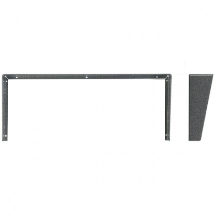 Stříška na krabici montážní pod omítku KARAT tři moduly horizontální barva antika stříbrná