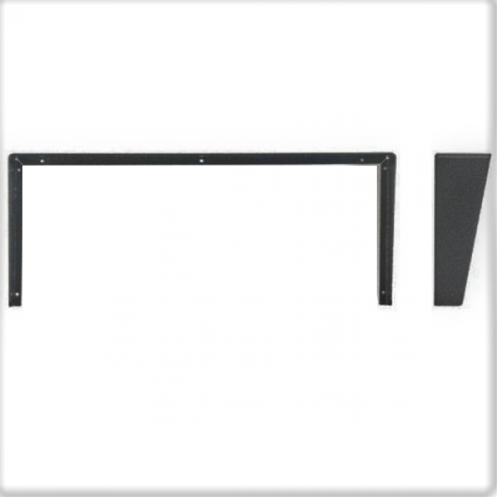 Stříška na krabici montážní pod omítku KARAT tři moduly horizontální barva černá