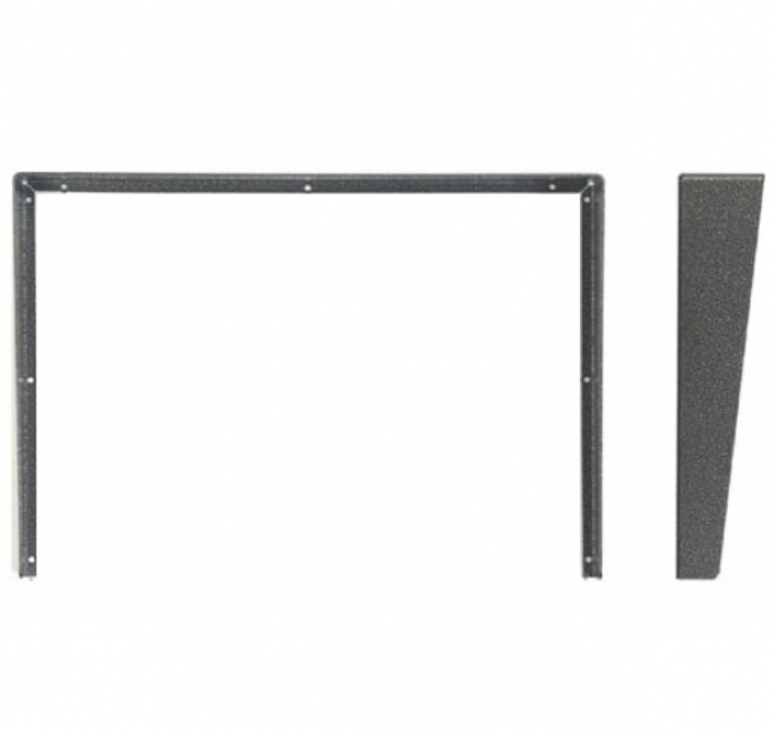 Stříška na krabici montážní pod omítku KARAT šest modulů horizontální barva antika stříbrná