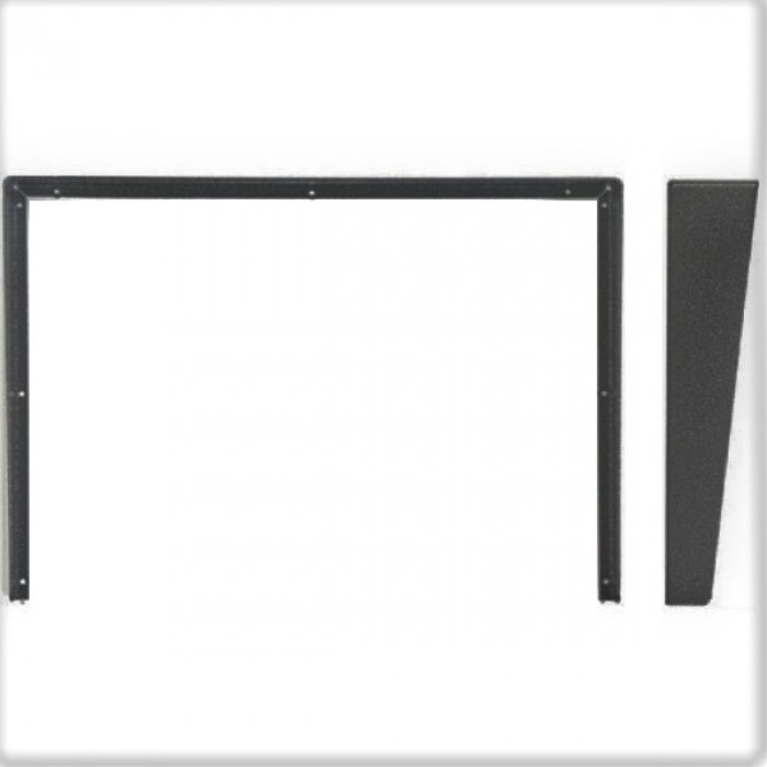 Stříška na krabici montážní pod omítku KARAT šest modulů horizontální barva černá