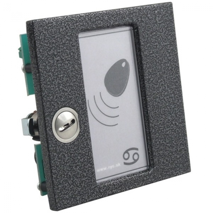 RAK BES bezdotykový elektronický klíč 125 kHz kontroler, čtečka, modul KARAT, antika stříbrná, zámek