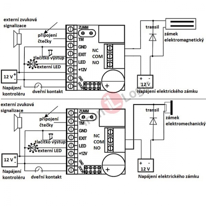 IRON LOGIC bezdotykový elektronický klíč 125 kHz kontrolér, čtečka, modul GARANT