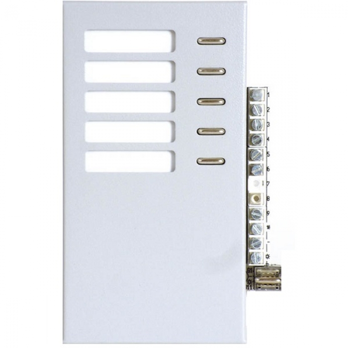 Tlačítka domovní telefony TESLA 4+n TT 85 pět tlačítek, tlačítko pro osvětlení jmenovek