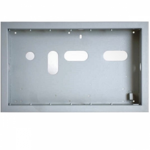 Krabice montážní pod omítku domovní telefony TESLA 4+n TT 85 tři moduly